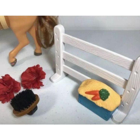HORSE FISHER PRICE 8" Brown Mane Tail & Accessories Toy Sound Effects Lot 8 - Picture 3 of 10
